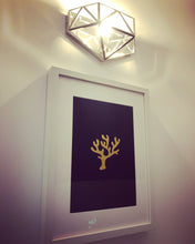 Load image into Gallery viewer, Coral Under The Sea Collection A4 Gold Foil Print