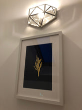 Load image into Gallery viewer, Gold Foil Print, Seaweed, Midnight Blue, Home Decor Print, Wall Art, New Home Gift, Beach Print Bag, Bathroom Print Decor Accessories