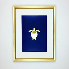 Load image into Gallery viewer, Turtle Foil Print Under The Sea Collection A4 Gold Foil Print