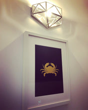 Load image into Gallery viewer, Crab Under The Sea Collection A4 Gold Foil Print
