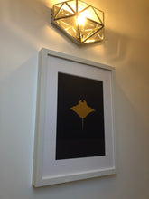 Load image into Gallery viewer, Manta Ray Under The Sea Collection A4 Gold Foil Print
