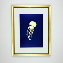 Load image into Gallery viewer, Jellyfish Under The Sea Collection Gold Foil Print
