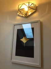 Load image into Gallery viewer, Manta Ray Under The Sea Collection A4 Gold Foil Print
