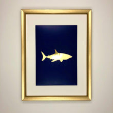 Load image into Gallery viewer, Shark Under The Sea Collection A4 Gold Foil Print
